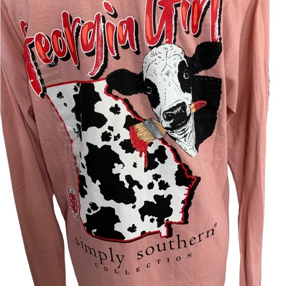 NWT Simply Southern Georgia shirt women’s size medium - Picture 9 of 13